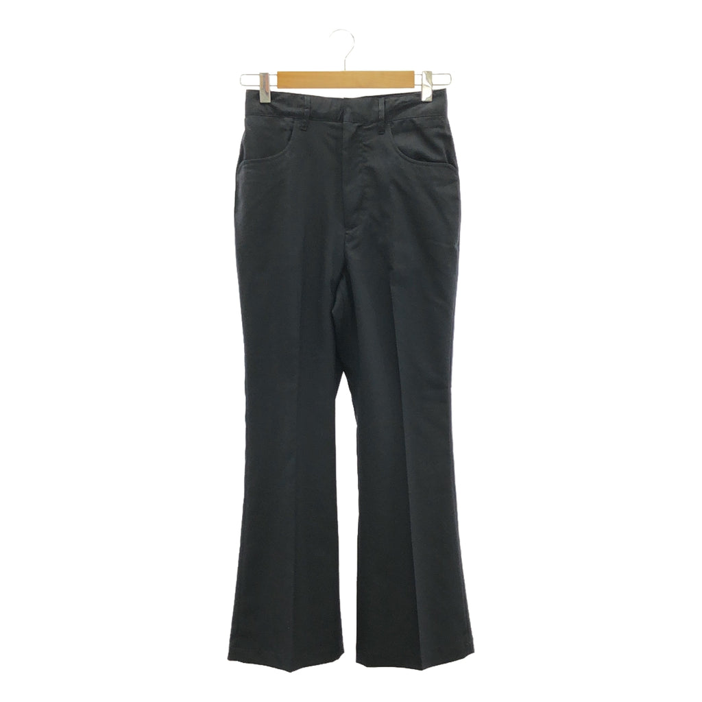 【美品】  FARAH / ファーラー | ブーツカット フレア スラックスパンツ | 26 | ダークネイビー | レディース