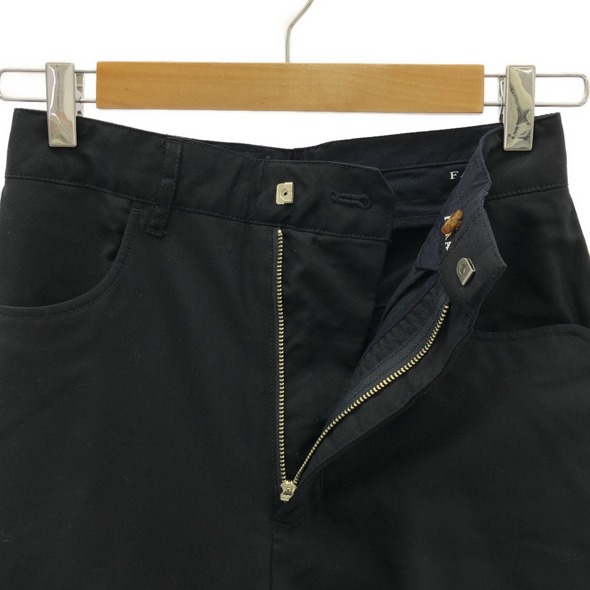 【美品】  FARAH / ファーラー | ブーツカット フレア スラックスパンツ | 26 | ダークネイビー | レディース