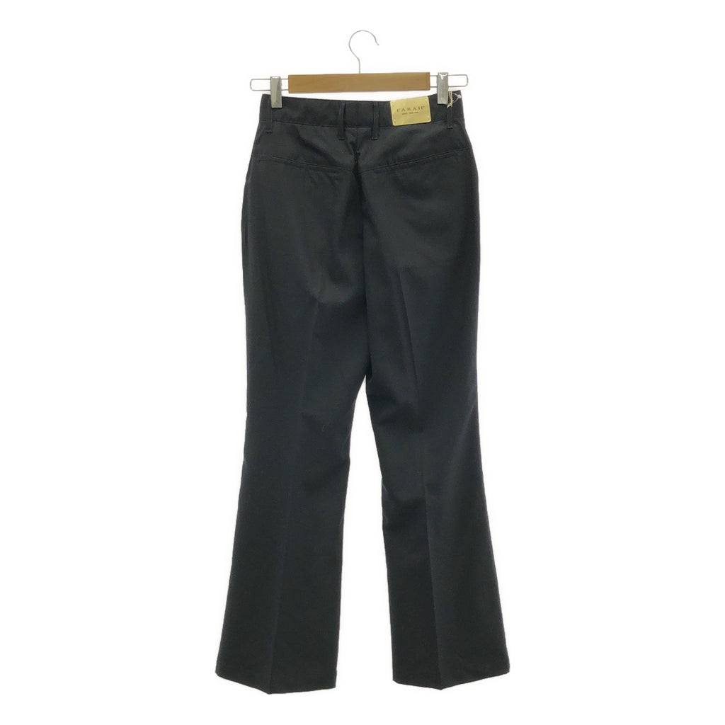 【美品】  FARAH / ファーラー | ブーツカット フレア スラックスパンツ | 26 | ダークネイビー | レディース