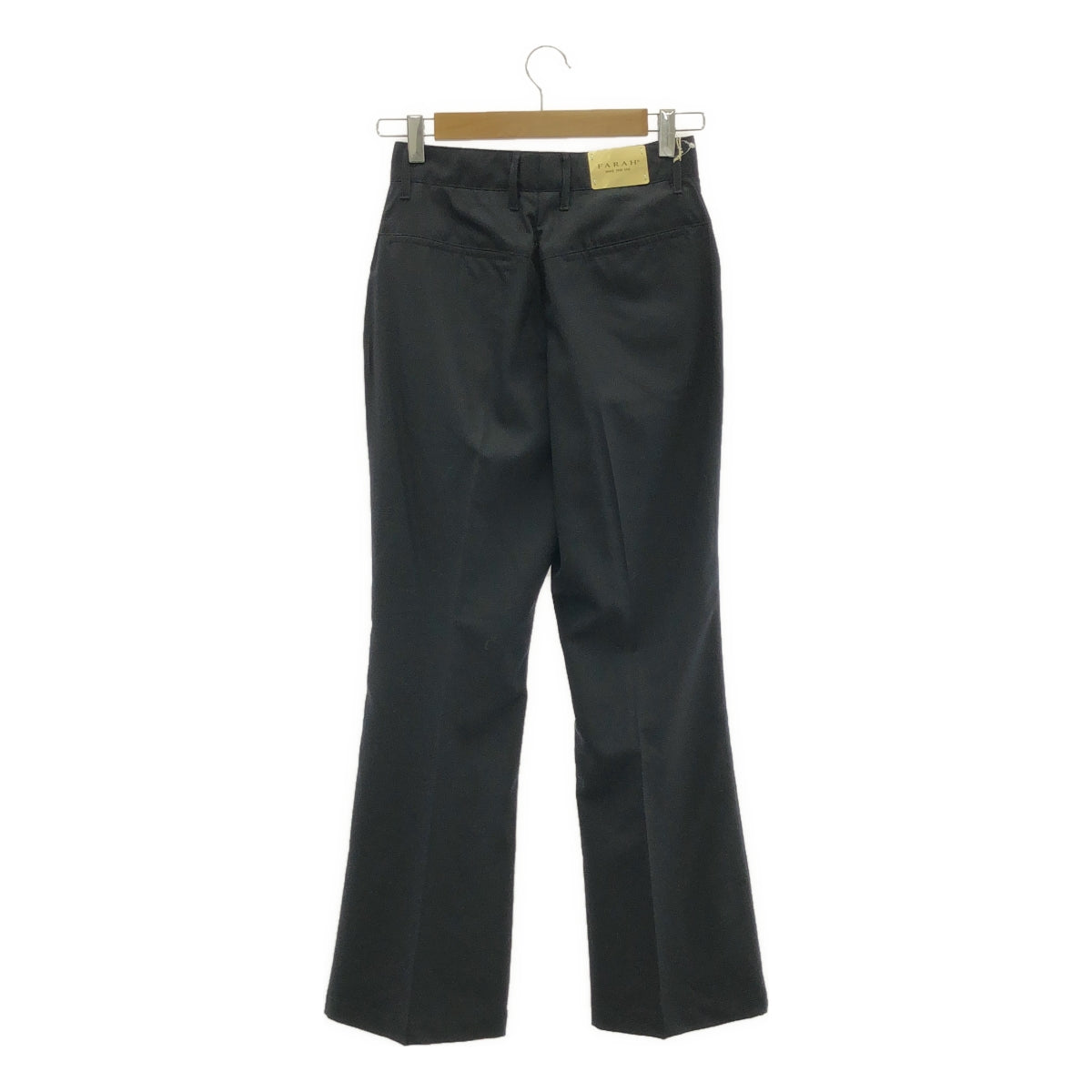 【美品】  FARAH / ファーラー | ブーツカット フレア スラックスパンツ | 26 | ダークネイビー | レディース