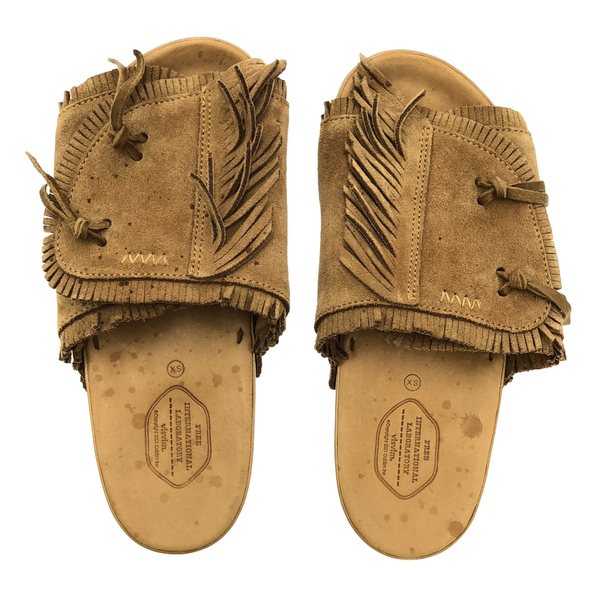 visvim | WMV CHRISTO SHAMAN-FOLK W 皮革流蘇涼鞋 | XS | 女款