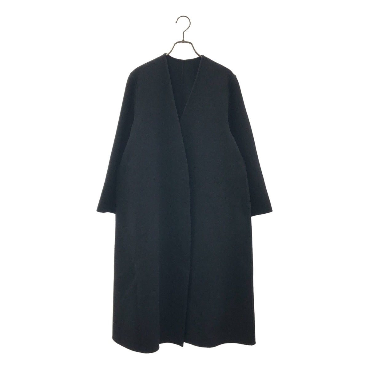 Plage / プラージュ | ハミルトンノーカラーコート | 34 | ブラック