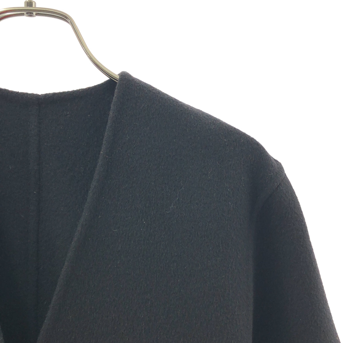 Plage / プラージュ | ハミルトンノーカラーコート | 34 | ブラック