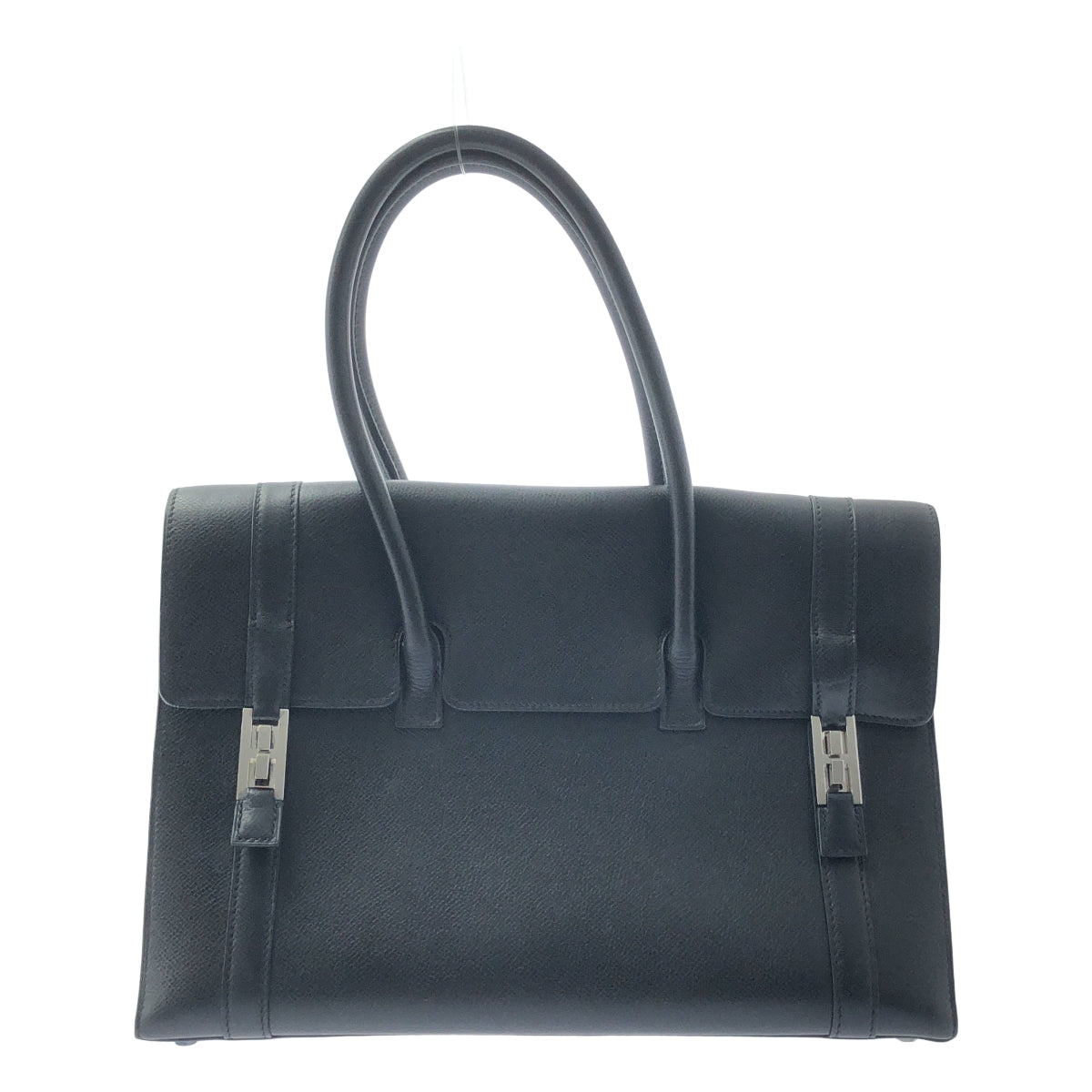 HERMES / エルメス | ドラッグ32 G刻印 シルバー金具 ハンドバッグ | ブラック | レディース