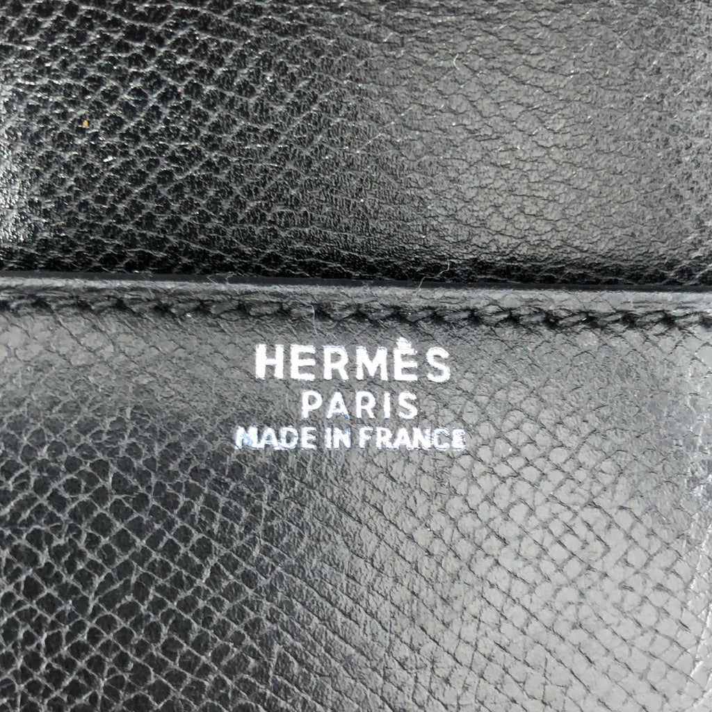 HERMES / エルメス | ドラッグ32 G刻印 シルバー金具 ハンドバッグ | ブラック | レディース