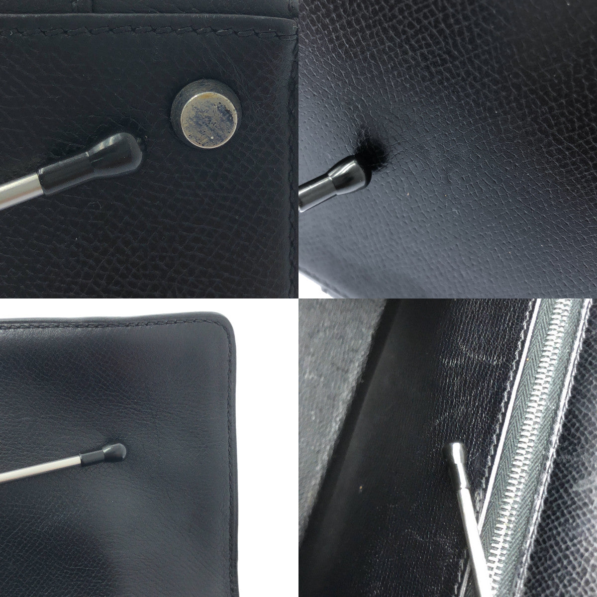 HERMES / 헤르메스 | 드래그 32 G 각인 실버 브래킷 핸드백 | 블랙 | 여성