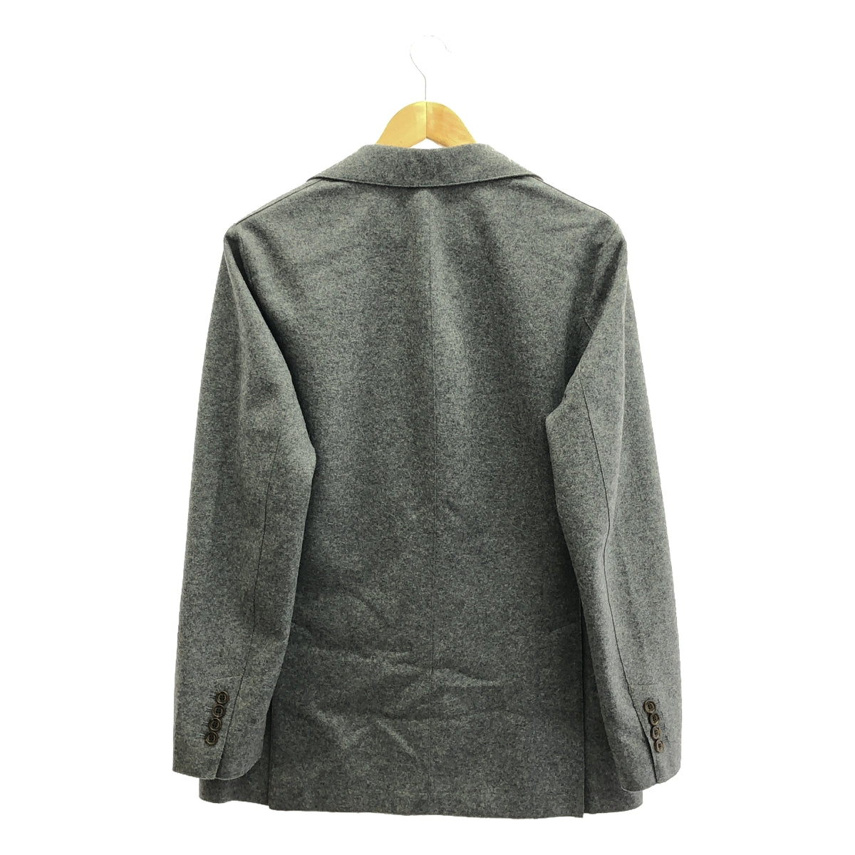 [Good Condition] eleventy | Wool Melton Single Breasted Tailored Jacket | Size 50 | Grey | Men's