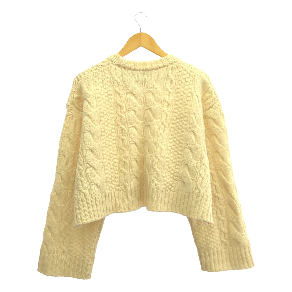 註冊 |羊毛絞花針織 | F |象牙 |女性的