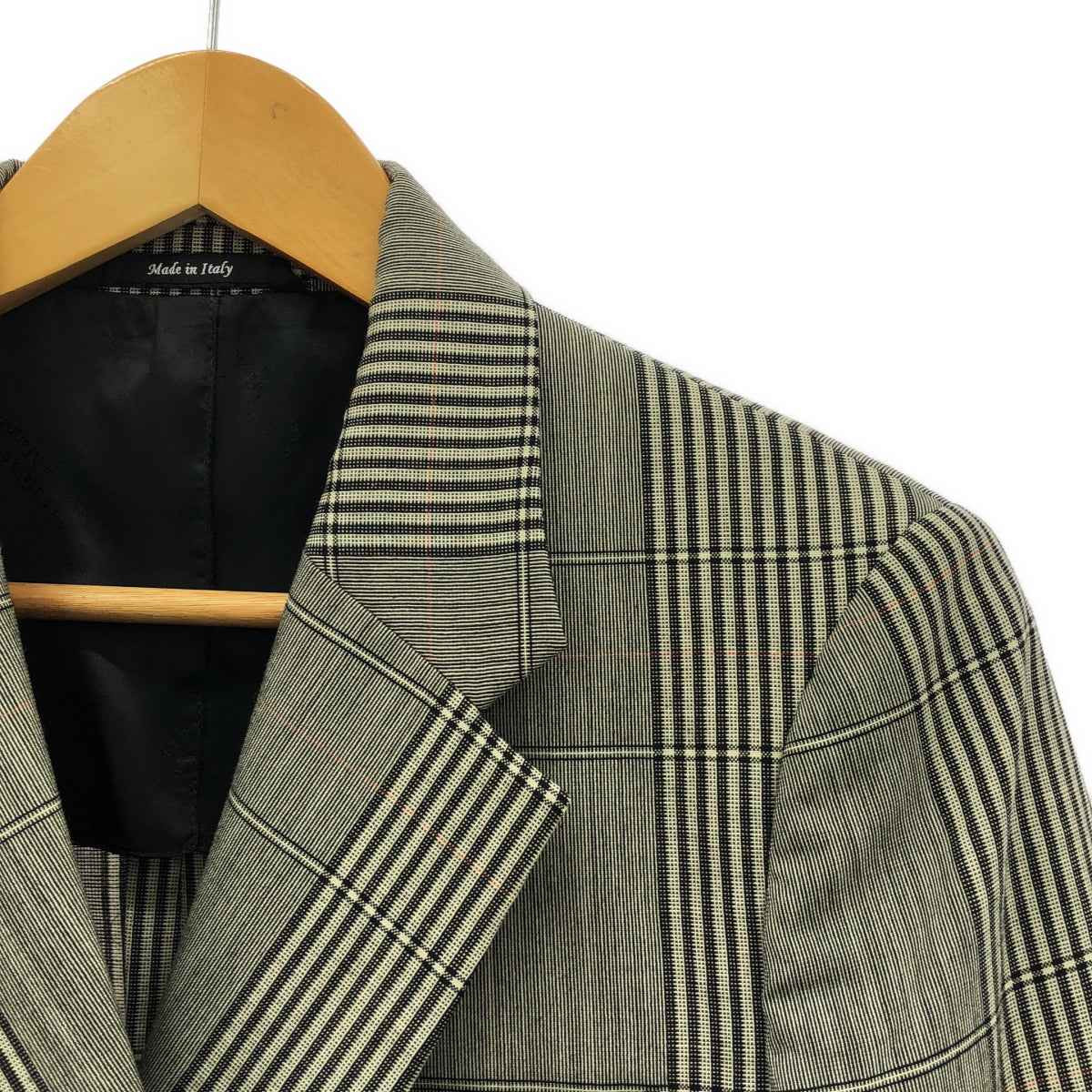 [Good Condition] Maison Margiela | 2018SS | Wool Check 1B Jacket | Size 38 | Multicolor | Women's