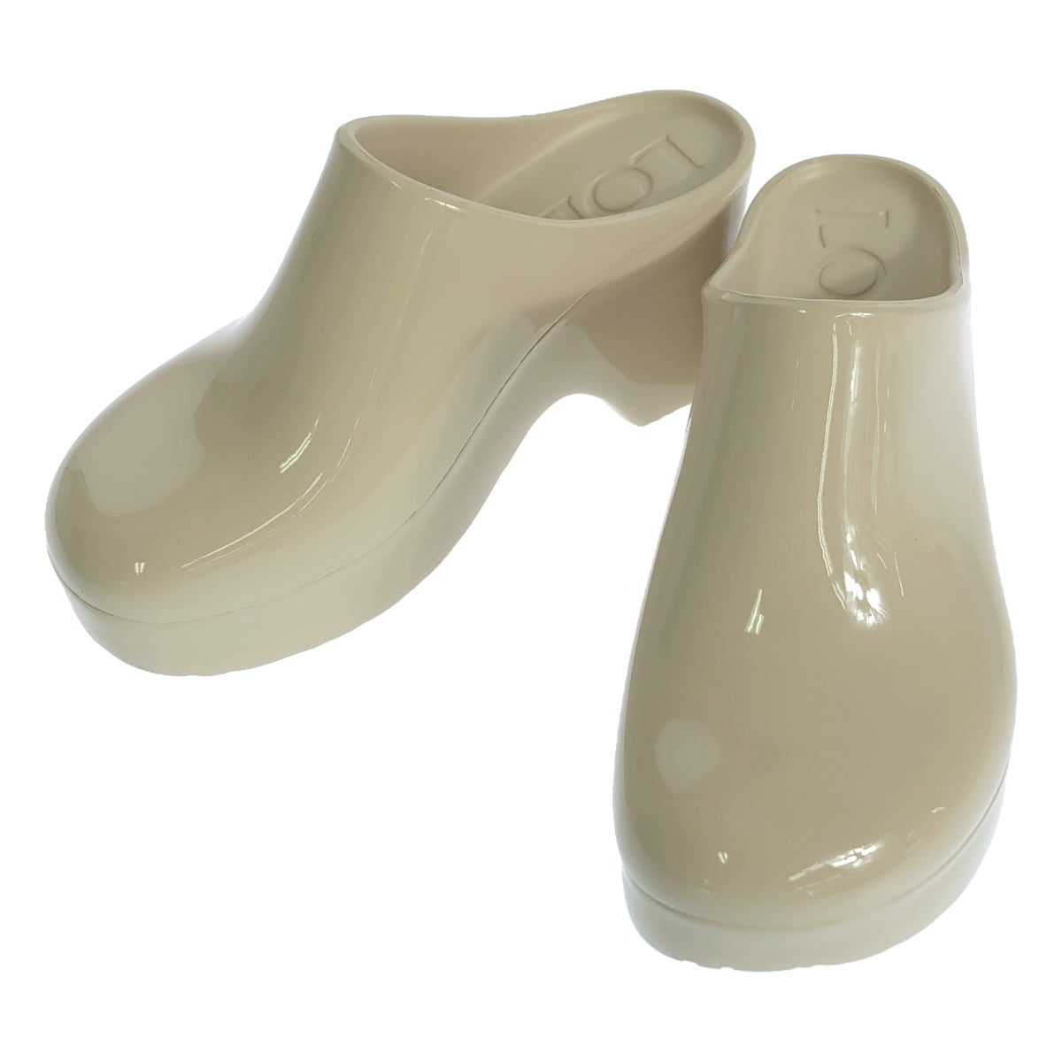 【美品】  LOEWE / ロエベ | FORM CLOG フォーム クロッグ ライトフォームラバー サンダル | 36 | ライトパウダー / ベージュ | レディース