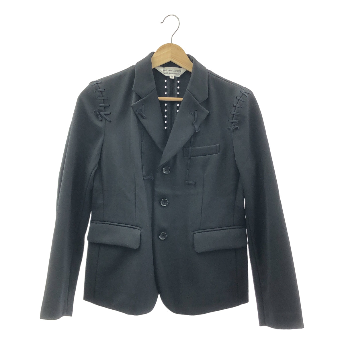 COMME des GARCONS COMME des GARCONS / 콤콤 | 2015AW | 레이스업 테일러드 재킷 | XS |