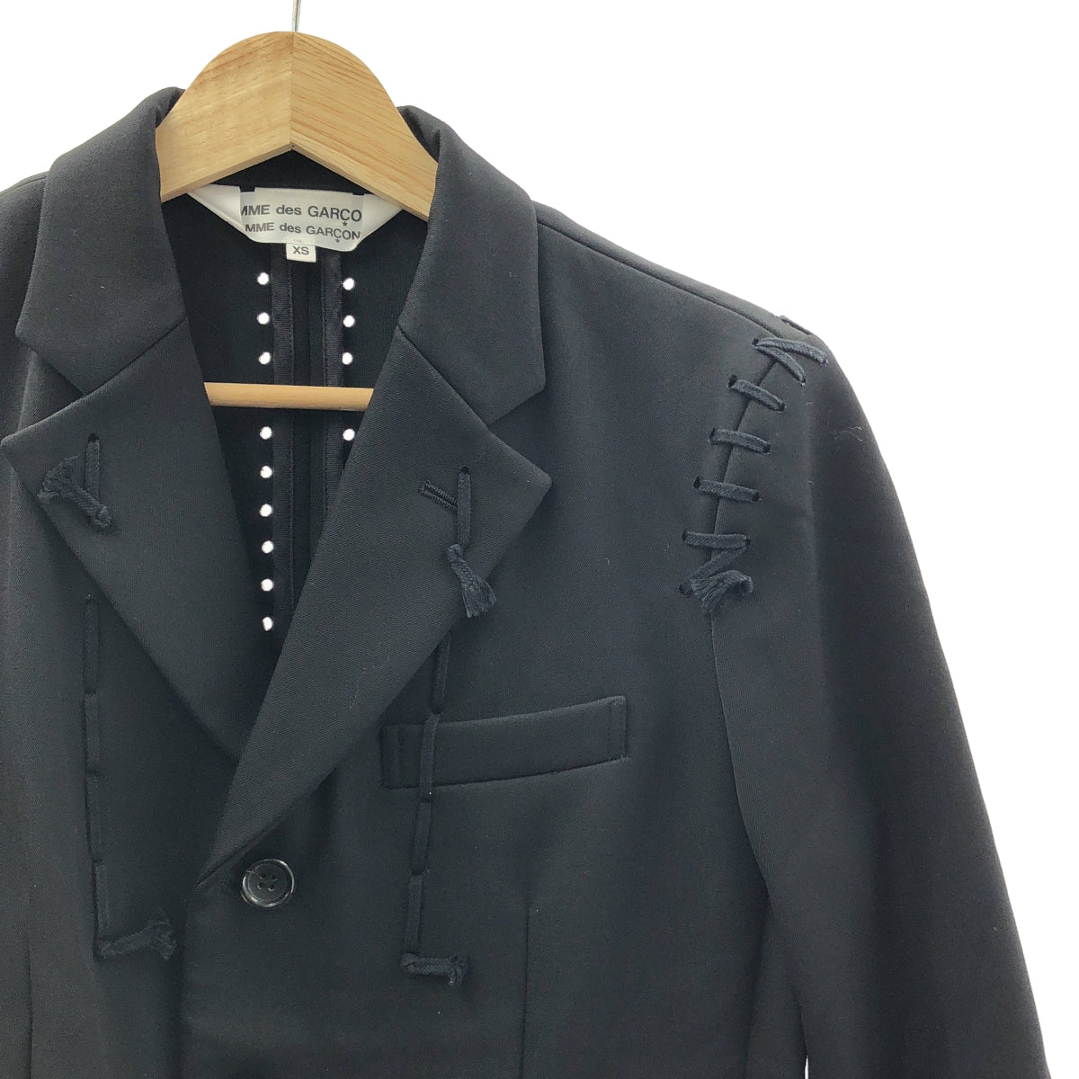 COMME des GARCONS COMME des GARCONS / 콤콤 | 2015AW | 레이스업 테일러드 재킷 | XS |