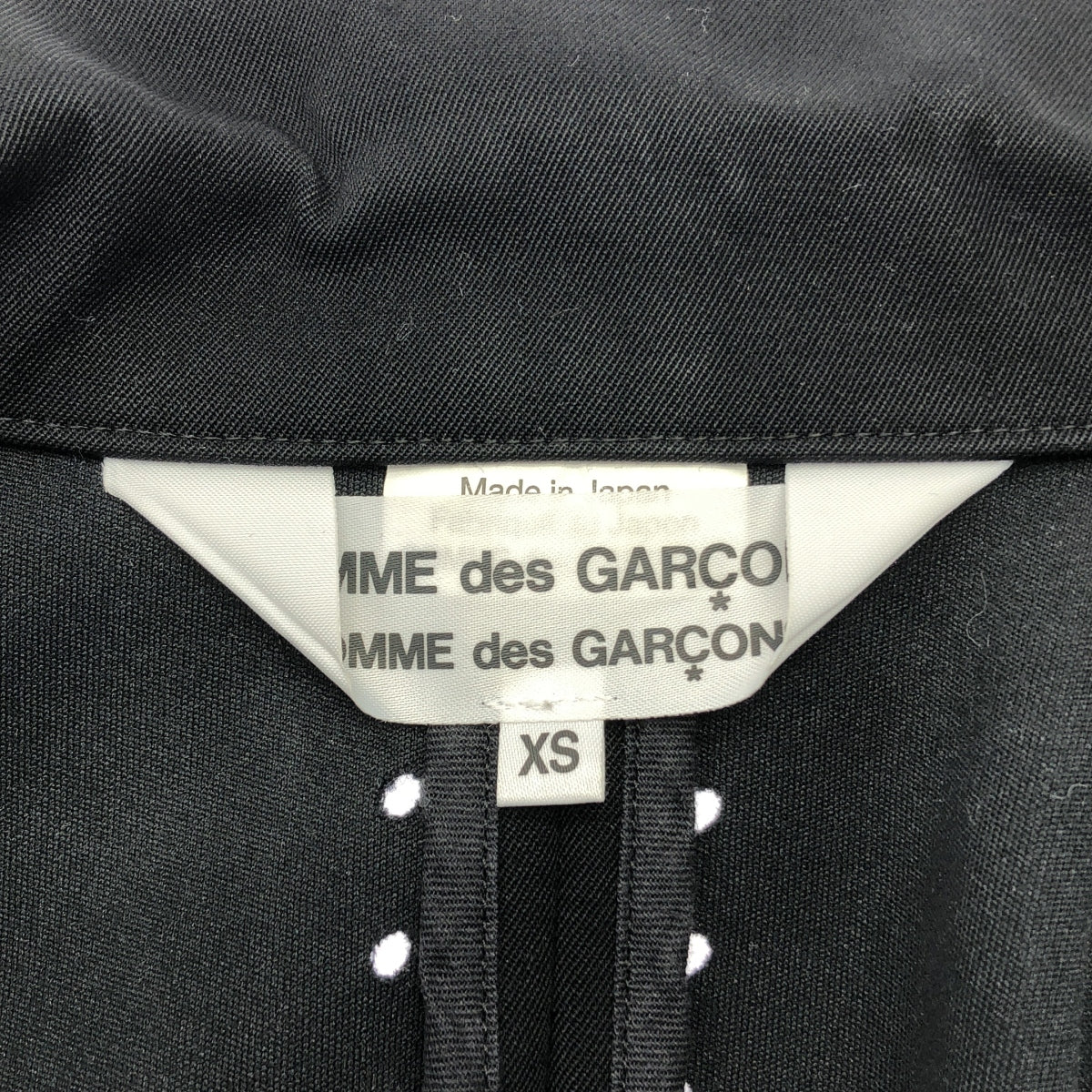 COMME des GARCONS COMME des GARCONS / 콤콤 | 2015AW | 레이스업 테일러드 재킷 | XS |