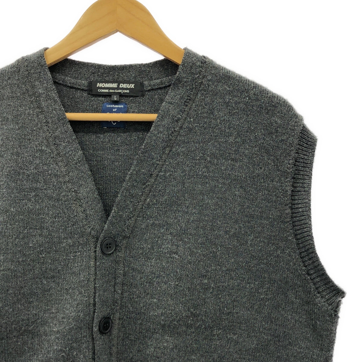 COMME des GARCONS HOMME DEUX / コムデギャルソンオムドゥ | 2020AW | ×LOCHAVEN / ロックエーベン インサイドアウト ニット ベスト | L | メンズ