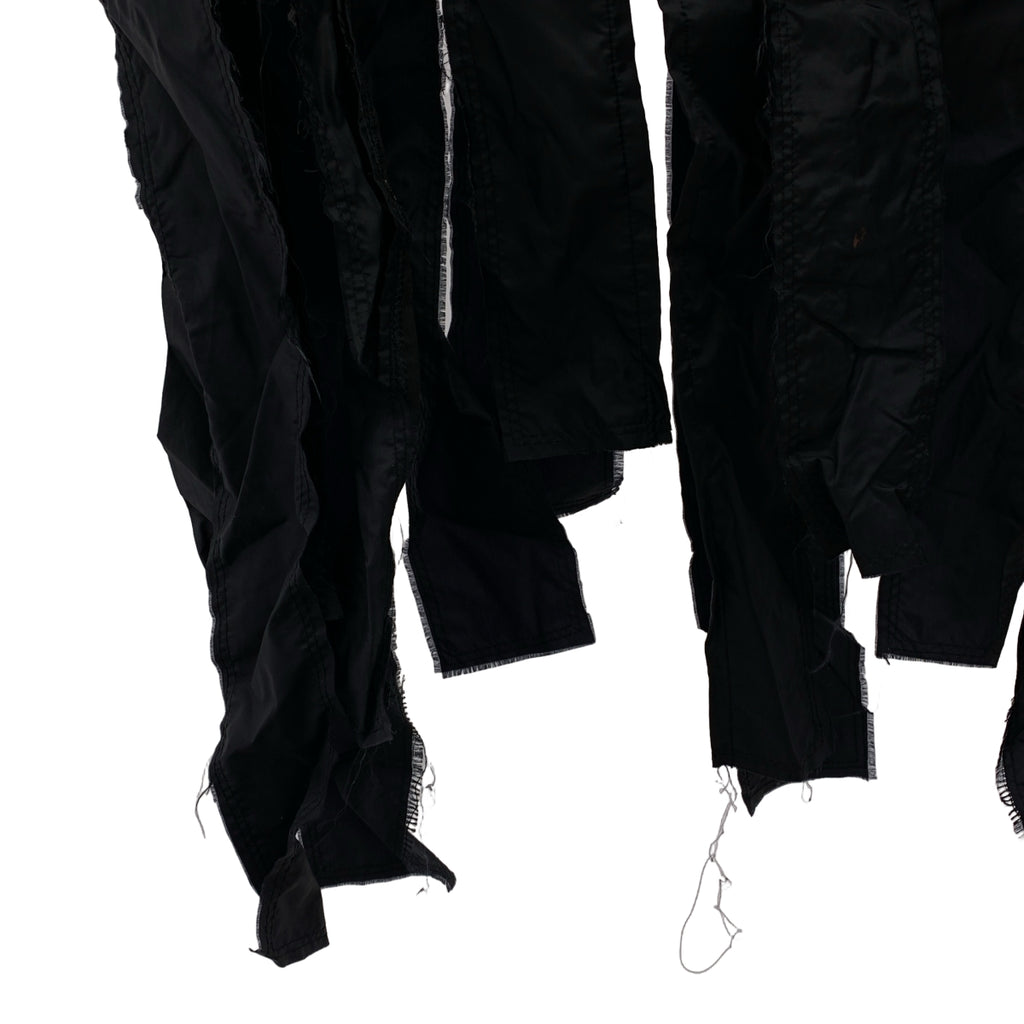 BLACK COMME des GARCONS / 블랙콤 데 갤슨 | 2019AW | 스트립 컷오프 나일론 로고 재킷 | S |