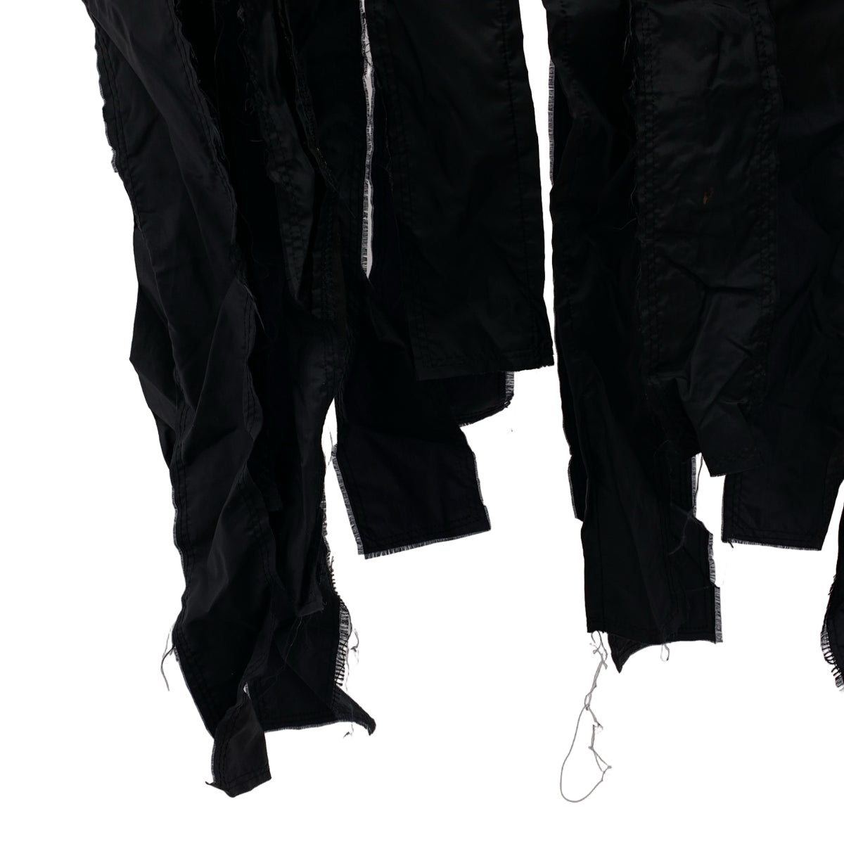 BLACK COMME des GARCONS / 블랙콤 데 갤슨 | 2019AW | 스트립 컷오프 나일론 로고 재킷 | S |