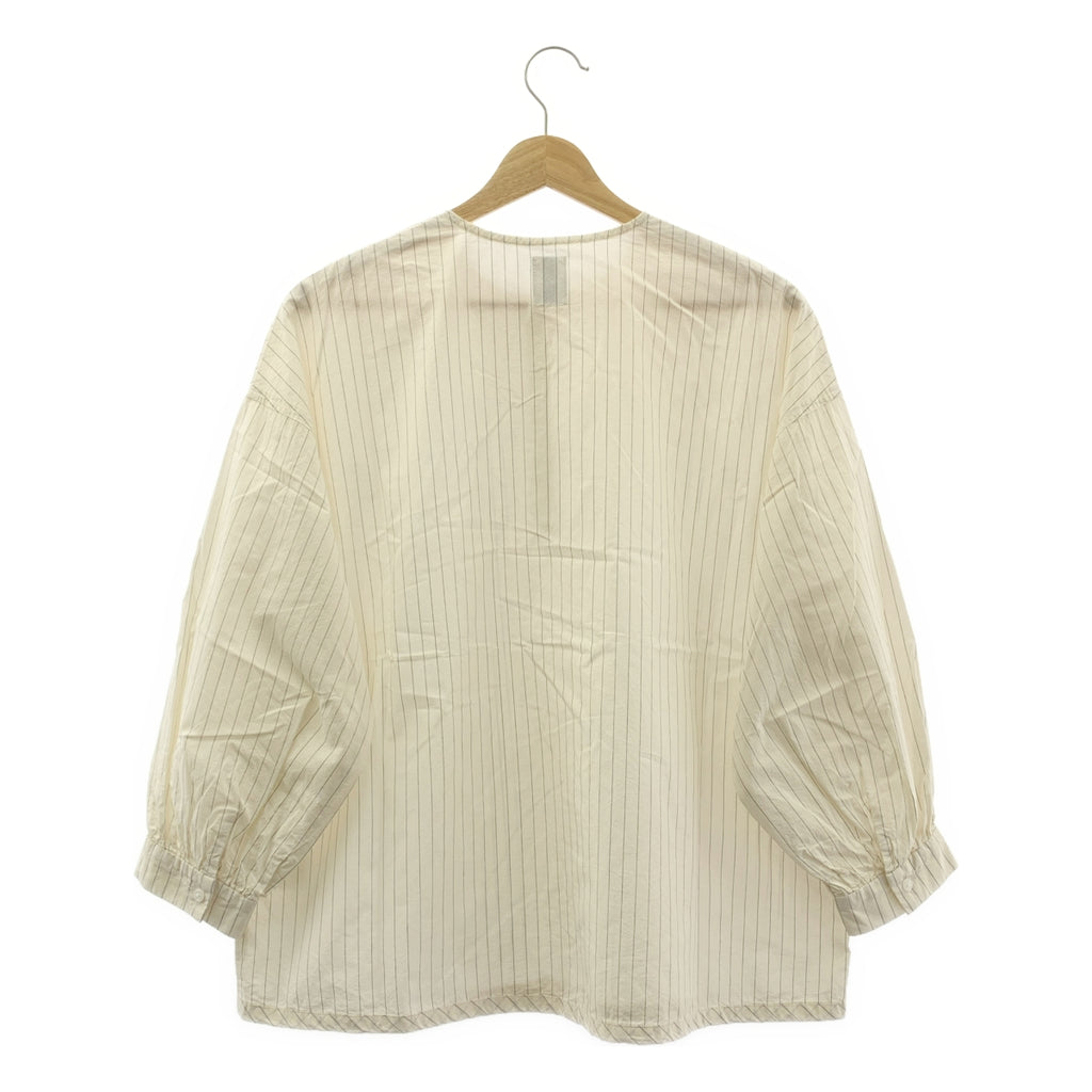 휴일과 시 / 큐지츠 토우타 | 노 컬러 스트라이프 블라우스 | F | 여성