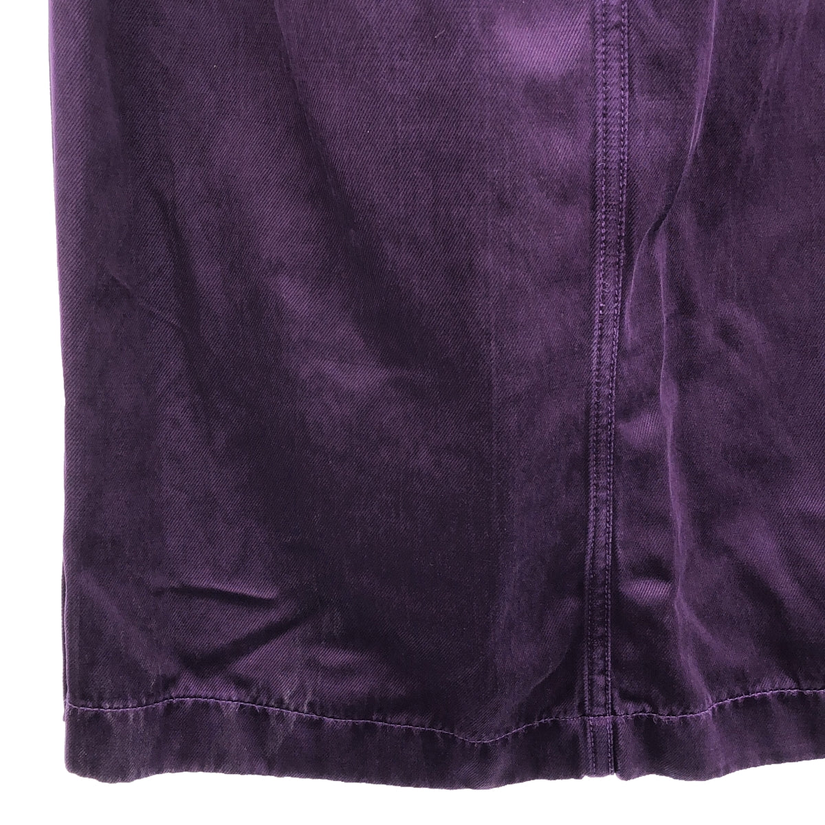 DRIES VAN NOTEN / ドリスヴァンノッテン | SHEELAM BIS 4250 W. W. SKIRT スリットロングスカート | 34 | パープル | レディース