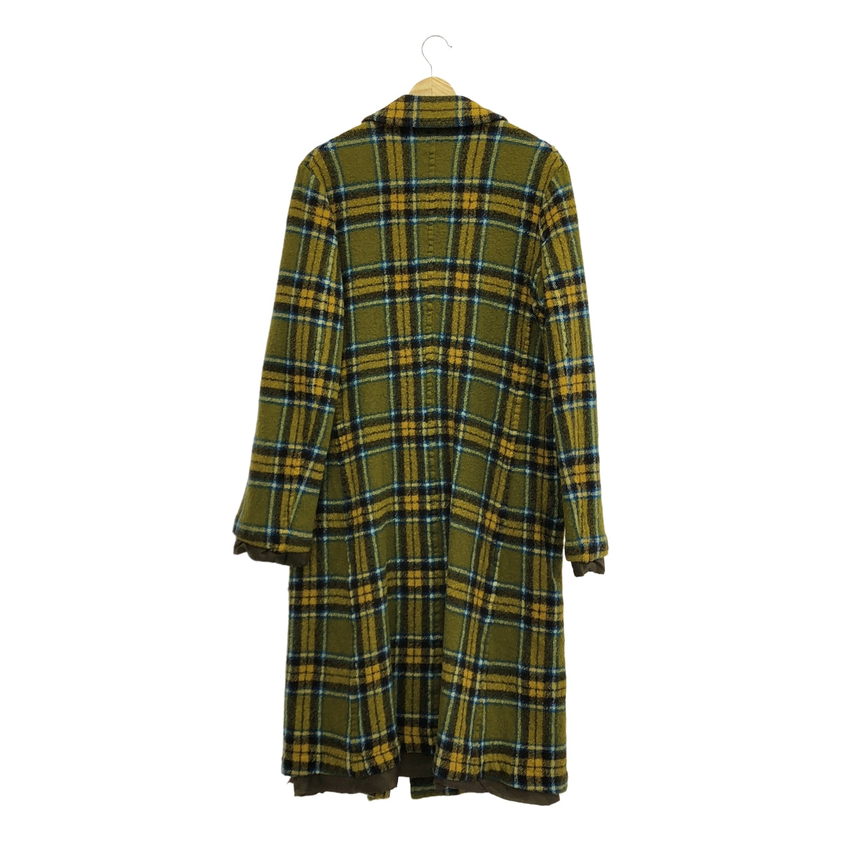 tricot COMME des GARCONS | 2006AW | 羊毛縮水格紋圓領單層大衣 / 全襯裡 | M | 女款