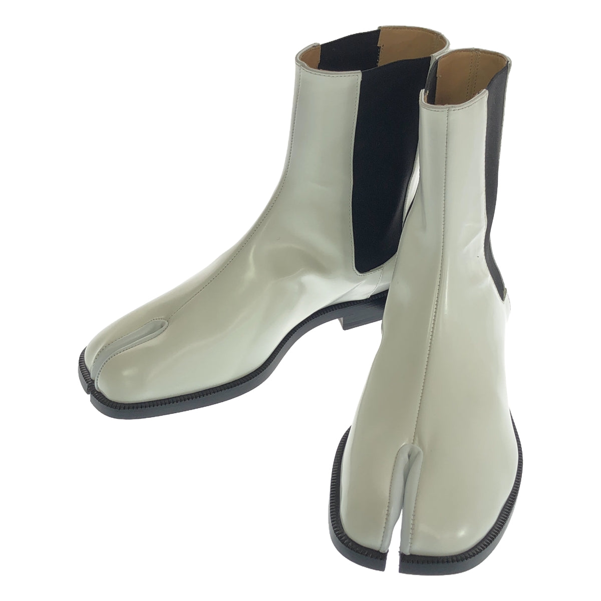 [New] Maison Margiela | 2021SS | TABI Side Gore Chelsea Boots | 37 | White/Black