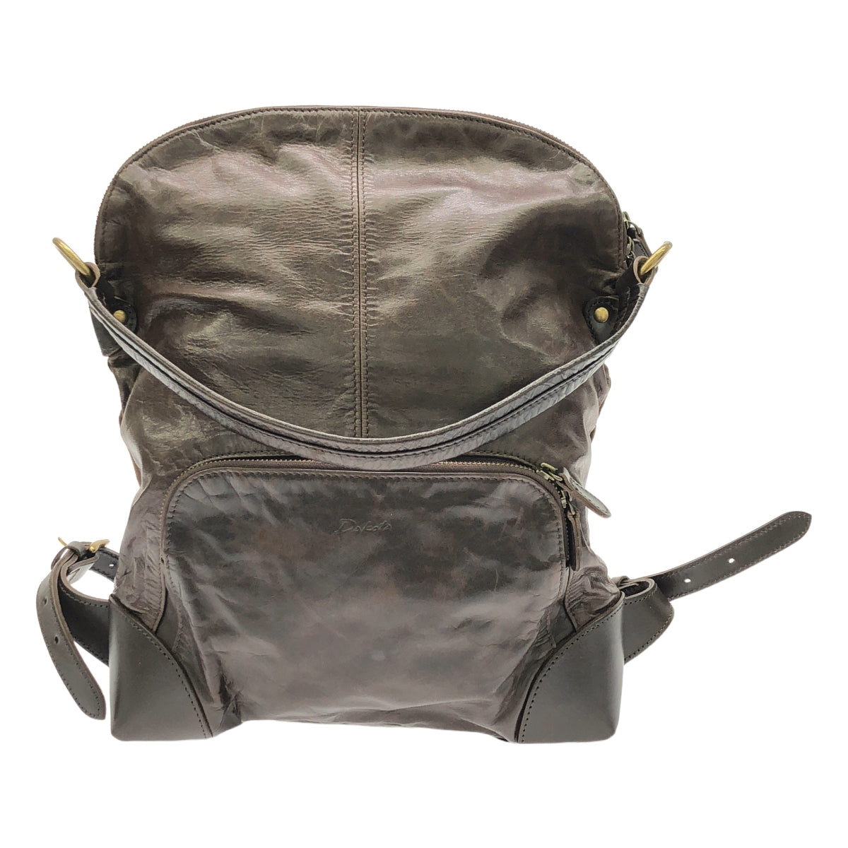 達科塔 |皮革 2way 手提背包 |深棕色 |女性的