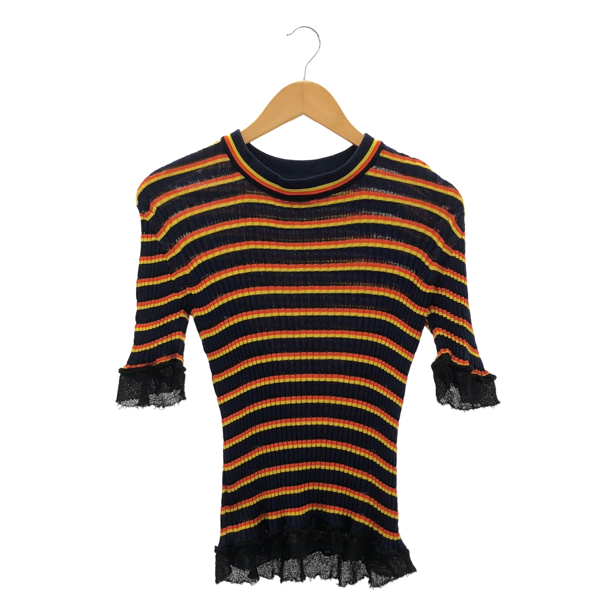 AKANE UTSUNOMIYA / アカネウツノミヤ | コットン リブ ニット トップス | F | マルチカラー | レディース