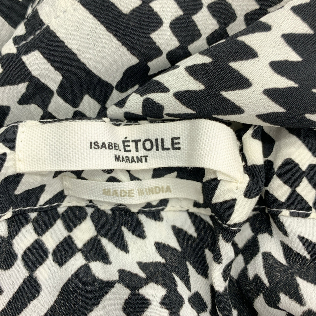 ISABEL MARANT ETOILE / 이사벨 마랑 에투아르 | JUPE ALONA / 비스코스 총무늬 로고 드로스트링 스커트 | 34 |