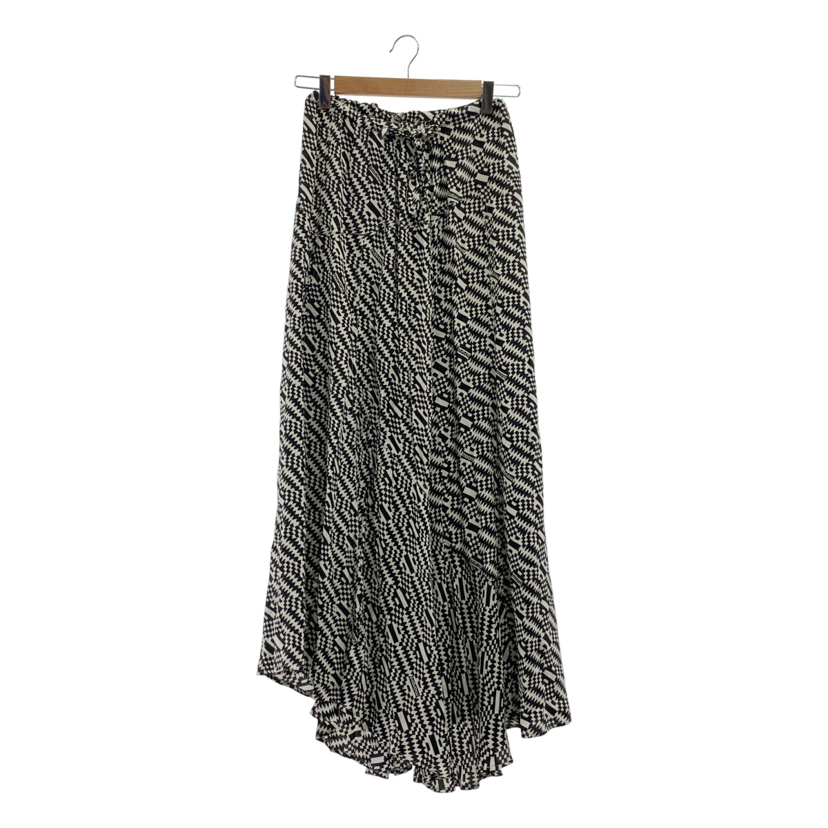 ISABEL MARANT ETOILE / 이사벨 마랑 에투아르 | JUPE ALONA / 비스코스 총무늬 로고 드로스트링 스커트 | 34 |