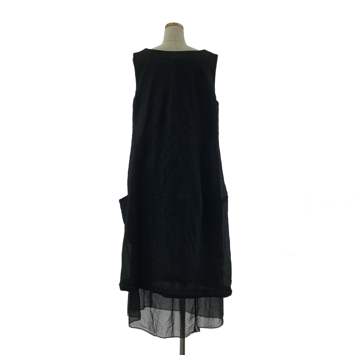 COMME des GARCONS COMME des GARCONS / 콤콤 | 2021SS | 폴리에스테르 제품 가공 포켓 첨부 드레스 원피스 / 총 안감 | M |
