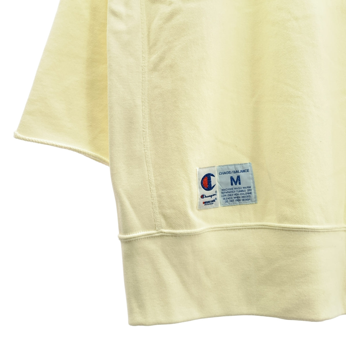 UNDER COVER | 2025春夏 | x Champion / Champion Logo珠繡反面編短衛衣 | M碼 | 男款