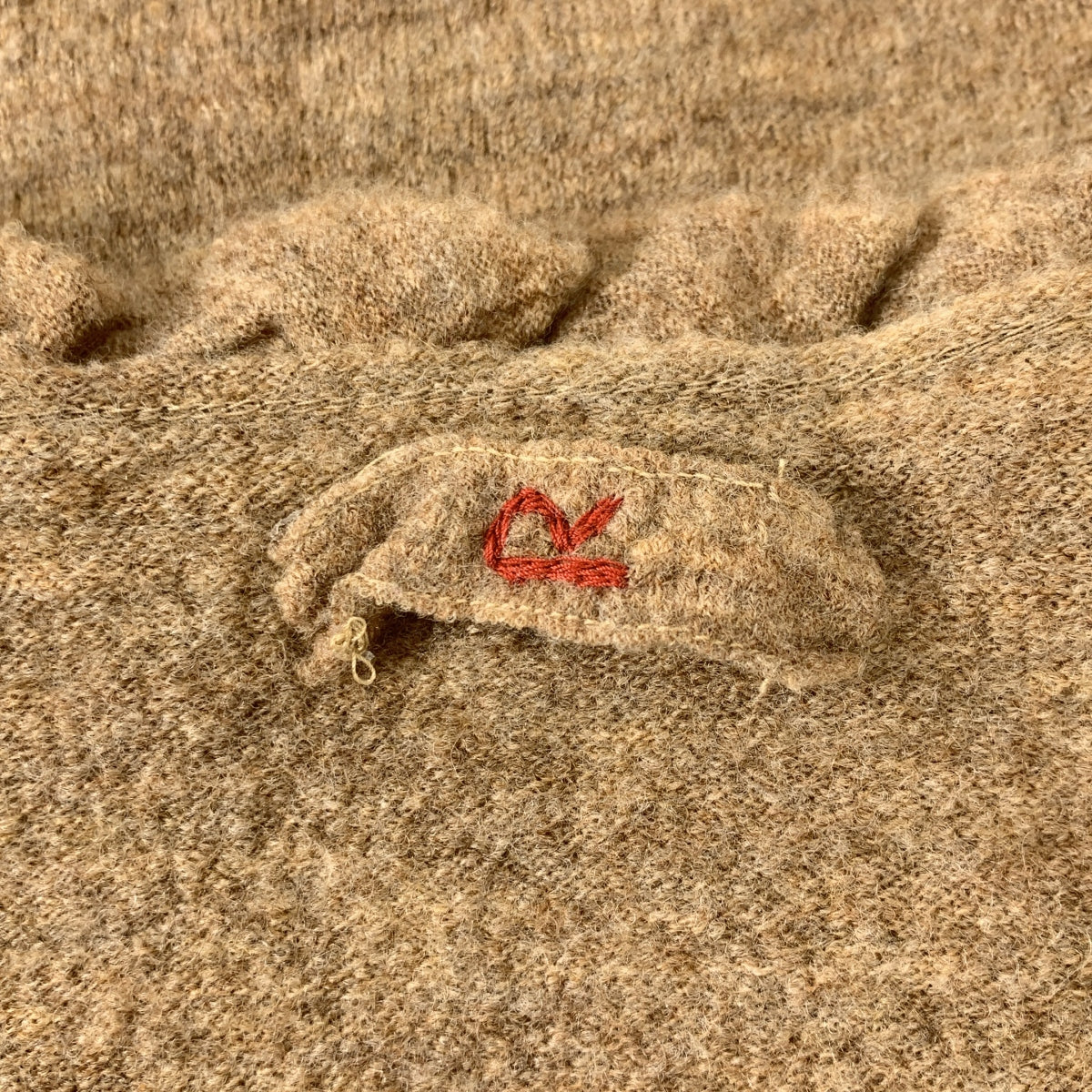 45r / フォーティファイブアール | ウール フリル Vネック ニット | ブラウン | レディース