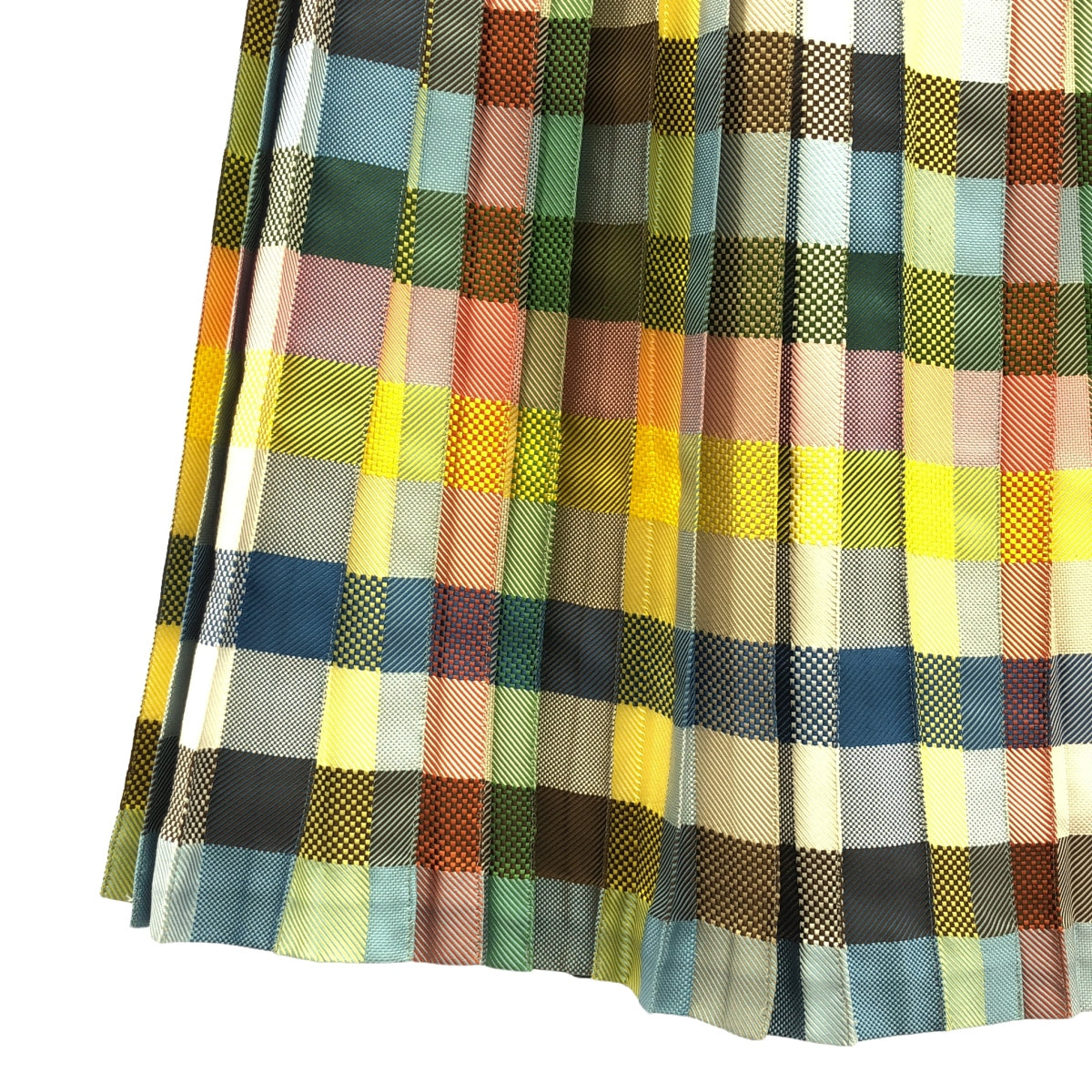 mina perhonen / ミナペルホネン | multicheck / プリーツ スカート / 裏地付き | マルチカラー | レディース