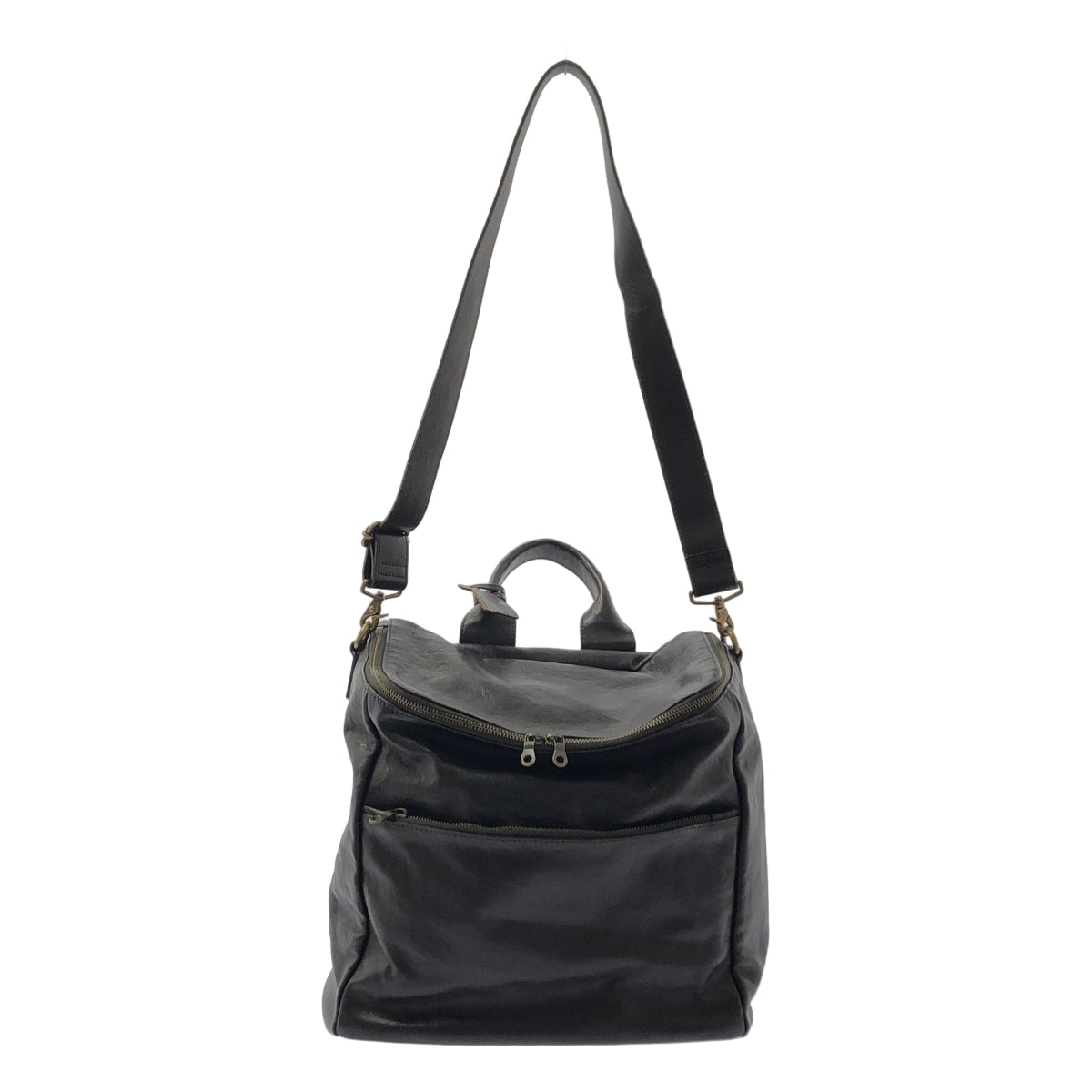 BEAU DESSIN / ボーデッサン | メシコ レザー 2way ショルダー バッグ | ブラウン | メンズ