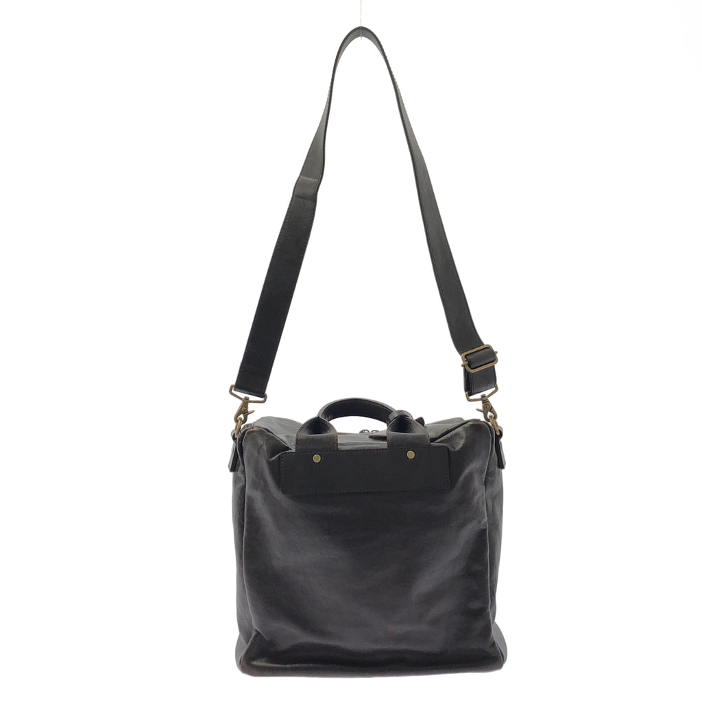 BEAU DESSIN / ボーデッサン | メシコ レザー 2way ショルダー バッグ | ブラウン | メンズ