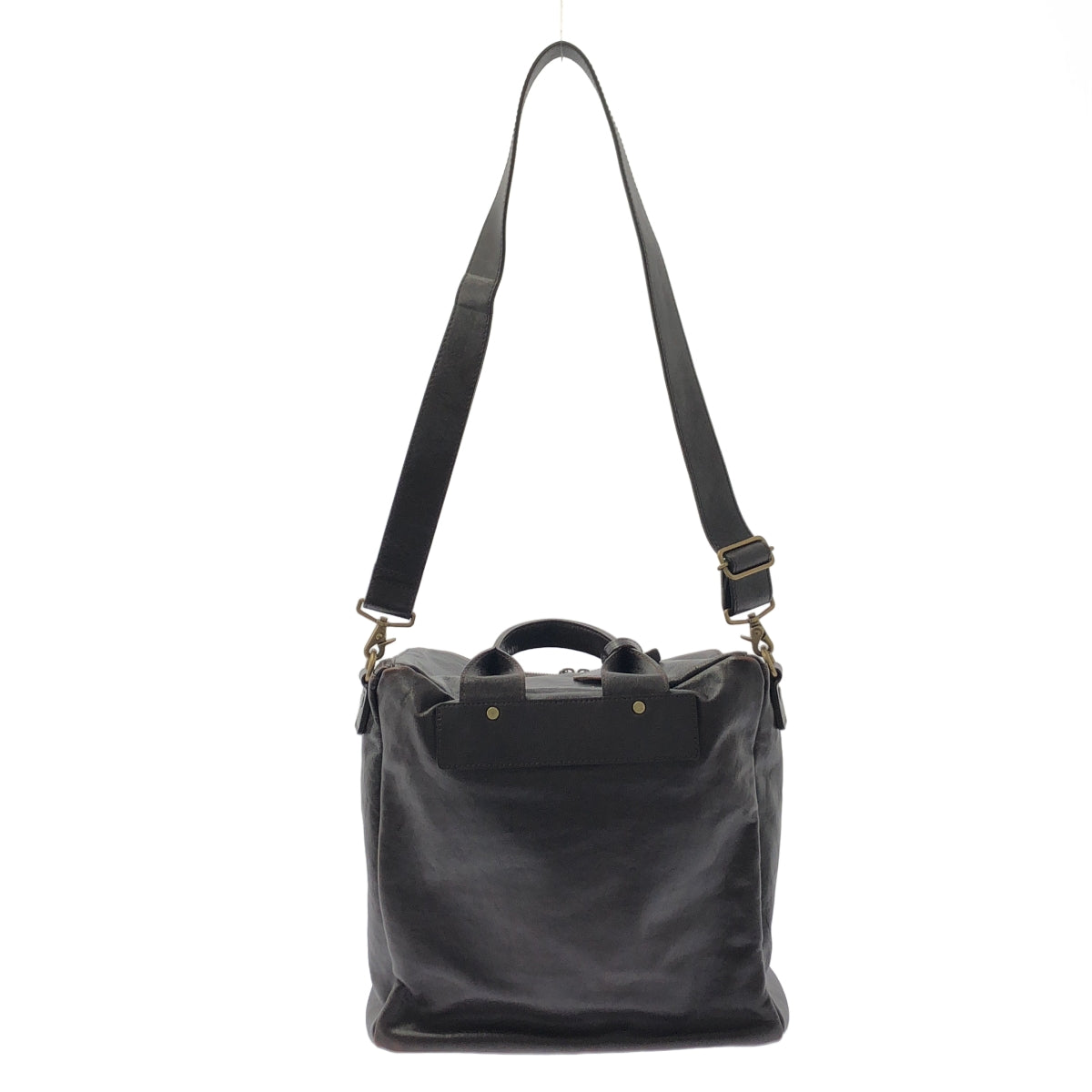 BEAU DESSIN / ボーデッサン | メシコ レザー 2way ショルダー バッグ | ブラウン | メンズ