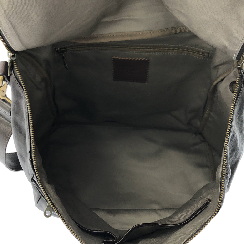 BEAU DESSIN / ボーデッサン | メシコ レザー 2way ショルダー バッグ | ブラウン | メンズ