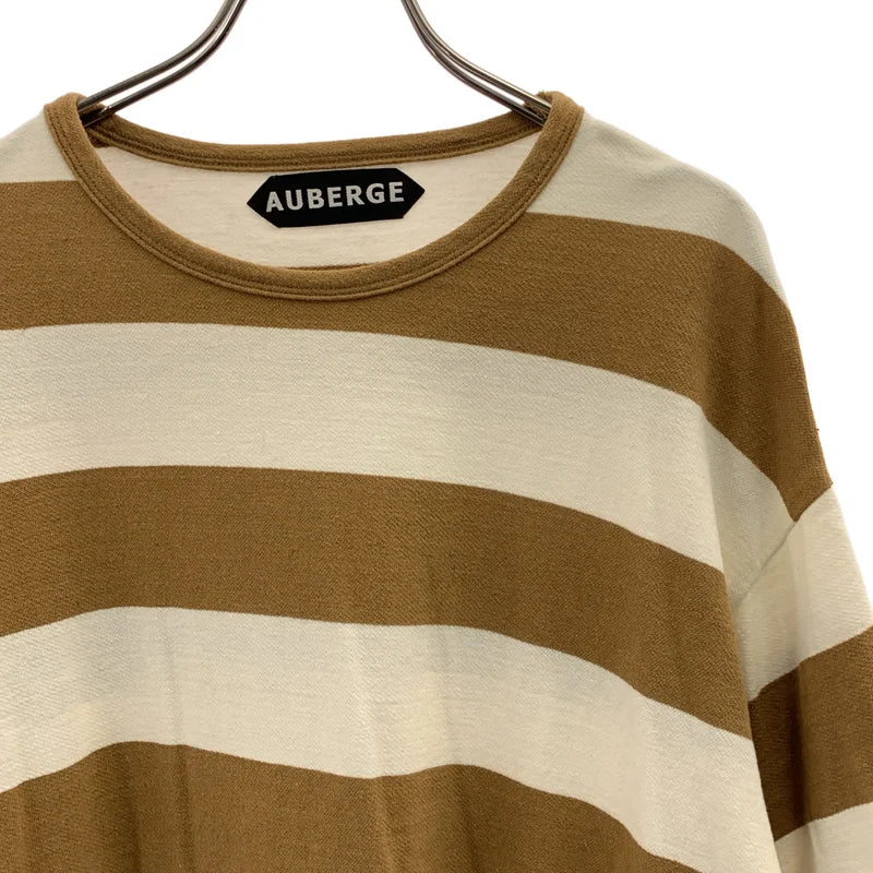 I*x様 AUBERGE　CAMELIA　ボーダーシャツ 44【AUBERGE / オ-ベルジュ】CAMELIA ポケット付ボーダー半袖Tシャツ