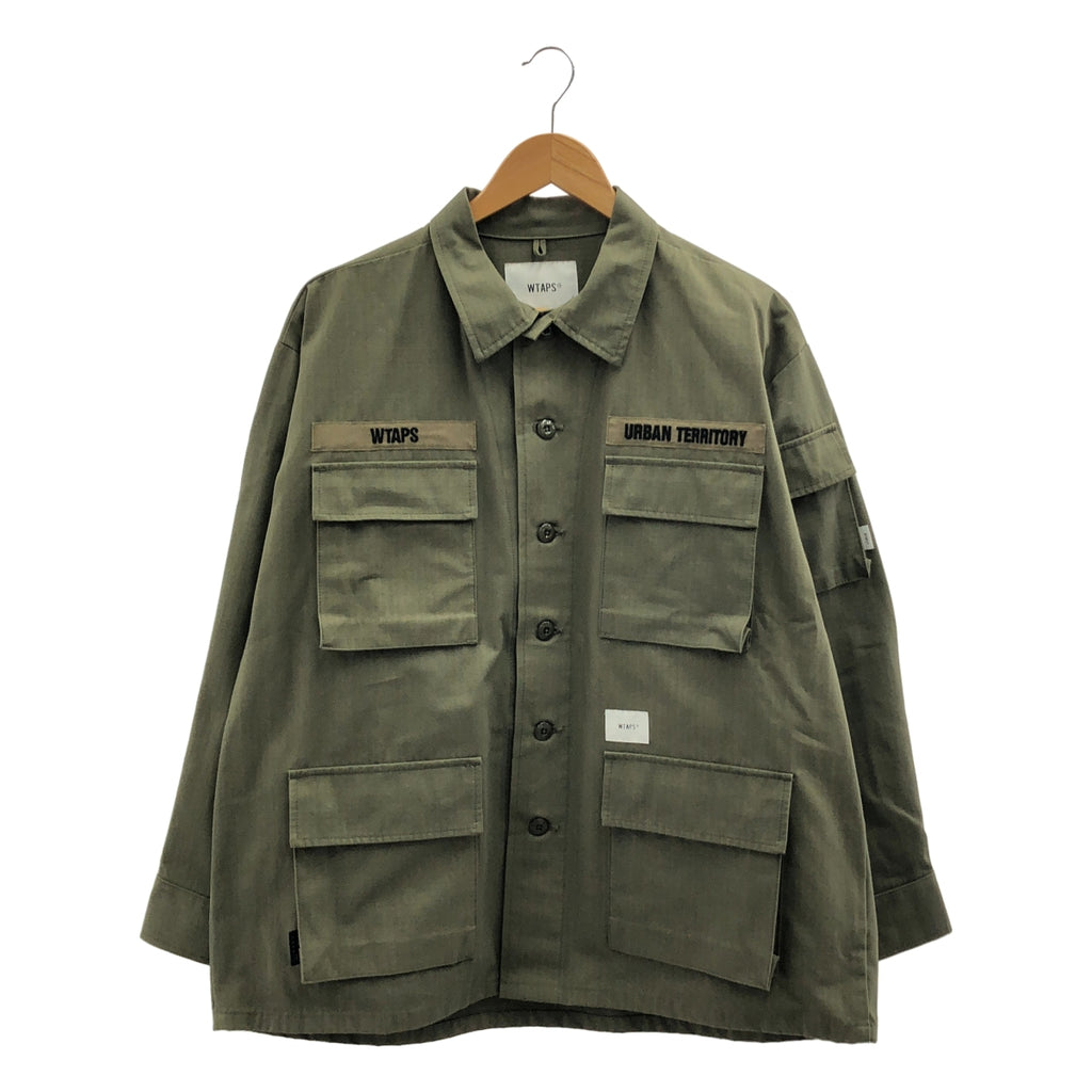 WTAPS / ダブルタップス | JUNGLE LS NYCO.RIPSTOP.CORDURA ジャングル ミリタリー ジャケット | 2 | カーキ | メンズ