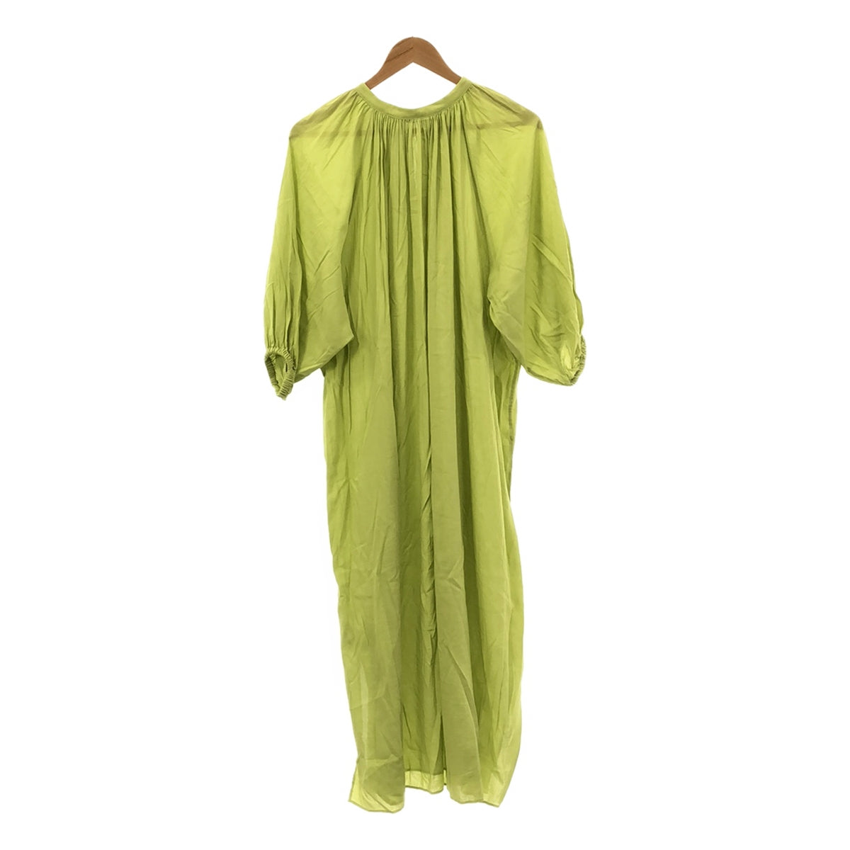 【미품】 Framework / 프레임 워크 | 2021SS | 코튼 레이온 맥시 원피스 | 36 | 라이트 그린 | 여성