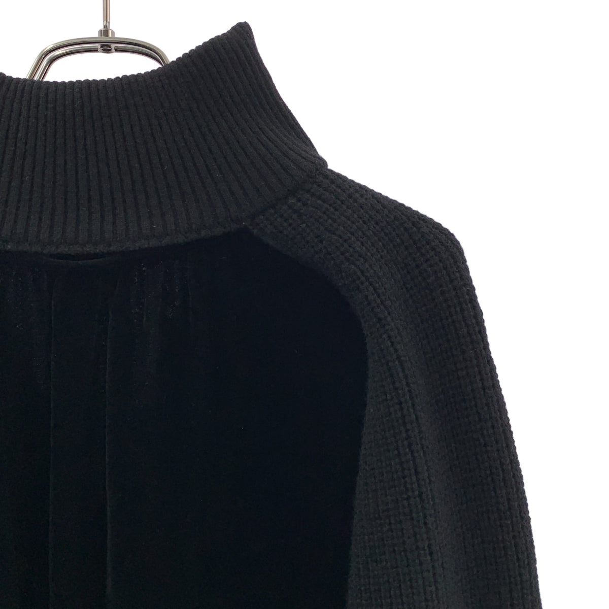 sacai / sacai | 針織拼接天鵝絨洋裝 | 3 | 女士