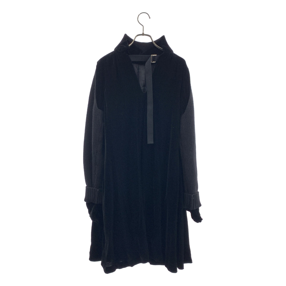 sacai / sacai | 針織拼接天鵝絨洋裝 | 3 | 女士