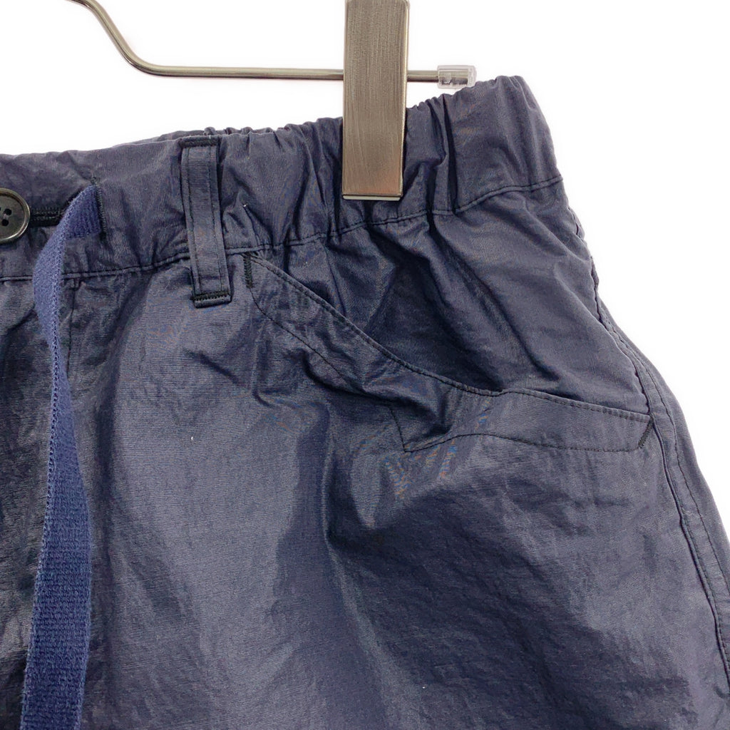 POST O'ALLS / 포스트 오버 올즈 | 드로 스트링 와이드 반바지 반바지 | L | 남성