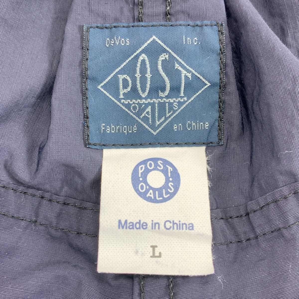 POST O'ALLS / 포스트 오버 올즈 | 드로 스트링 와이드 반바지 반바지 | L | 남성