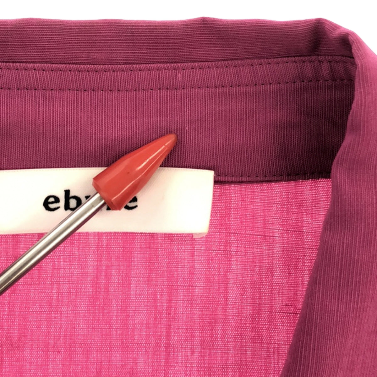 ebure | Linen blend dolman sleeve skipper shirt | 38 | Hot pink | Women's