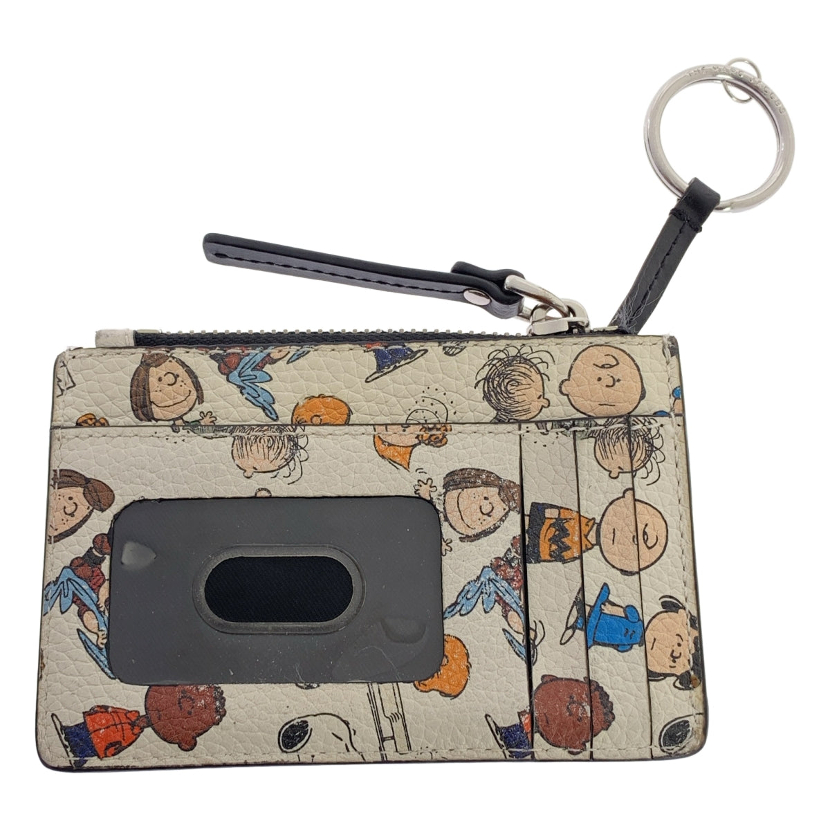 MARC JACOBS / マークジェイコブス | × PEANUTS / ピーナッツコラボ 総柄 フラグメント カード コイン ケース |
