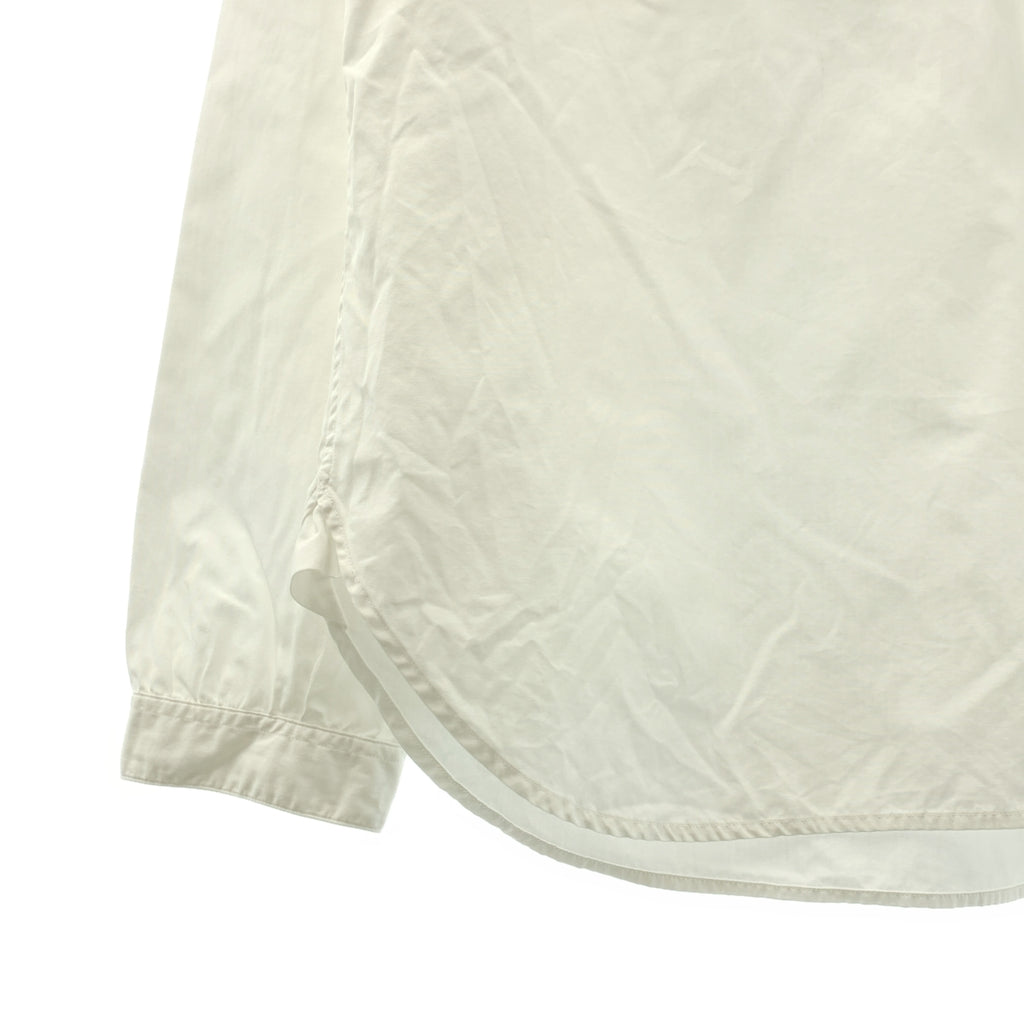 MARGARET HOWELL / マーガレットハウエル | コットン バンドカラー プルオーバーシャツ | L | ホワイト | メンズ