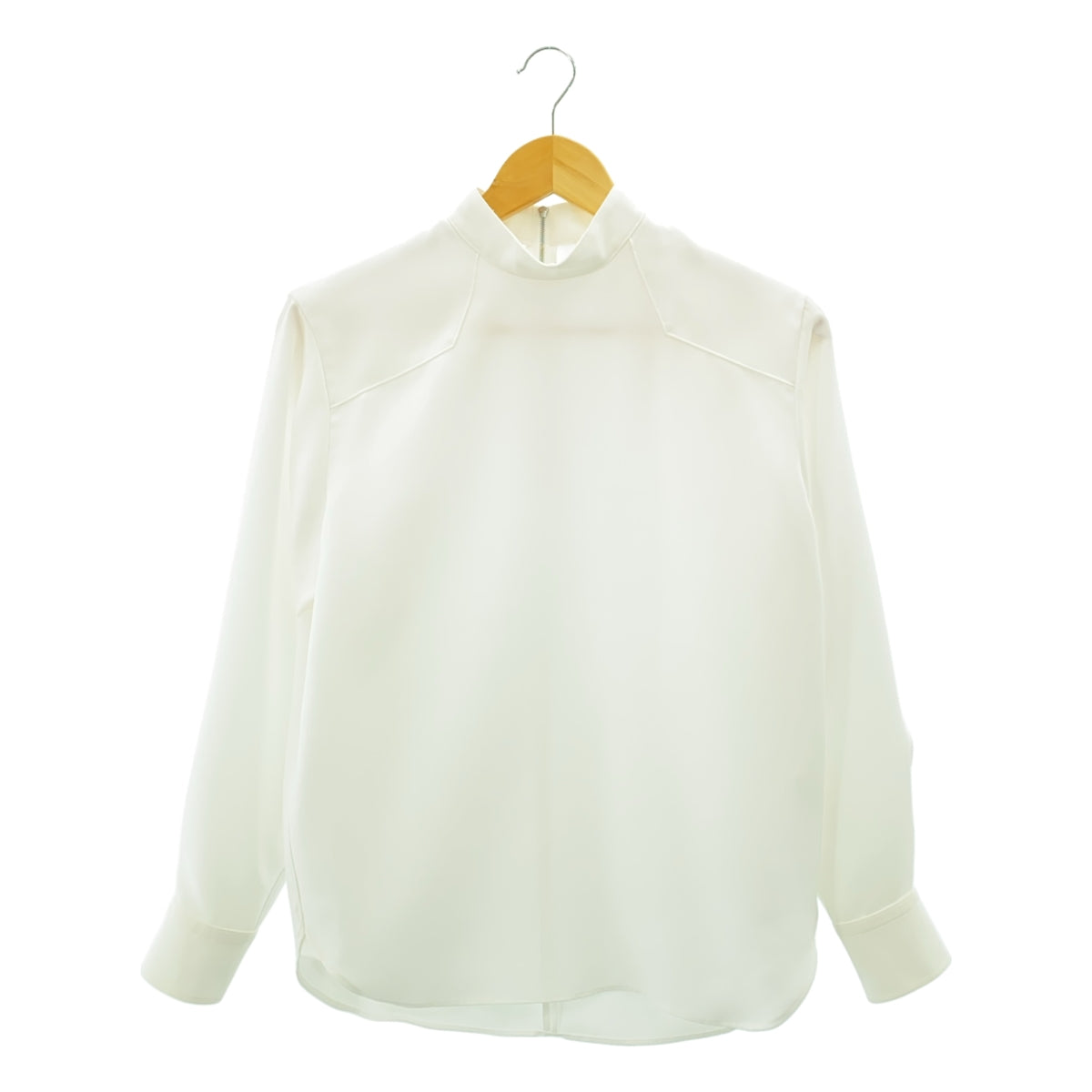 HYKE / 하이크 | 백 Zip 하이넥 풀오버 셔츠 컷소우 | 1 | 여성