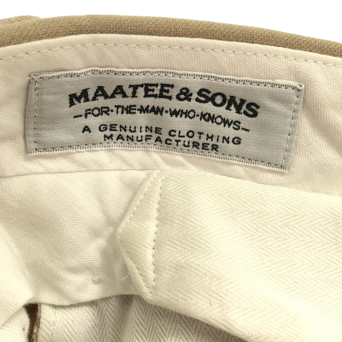 MAATEE&SONS / マーティー&サンズ | 2TUCK TROUSERS / チノ タック トラウザーズ パンツ | 2 | ベージュ | メンズ