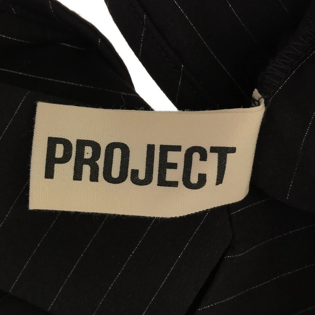 [Good Condition] PRANK PROJECT / Plank Project | Jacket Rompers Striped Jacket Rompers | F | Black | Women's