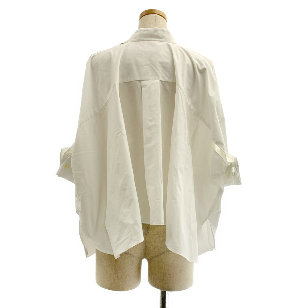 sacai | 2021 春夏 | 剪裁與縫製 / 超大標誌肩部拉鍊襯衫 | 尺寸 2 | 女款